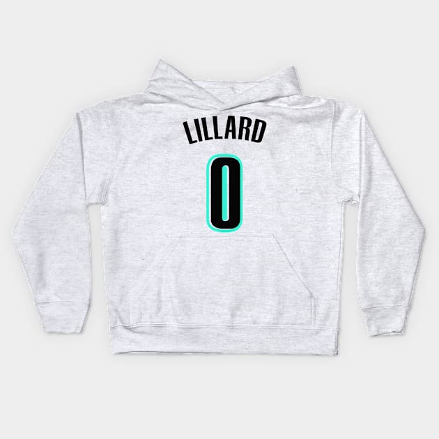 Damian Lillard Kids Hoodie by telutiga